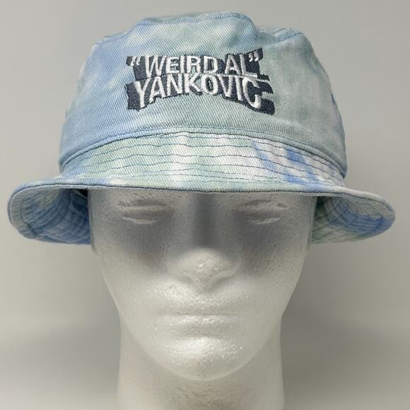 Weird Al Yankovic Tie Dye Bucket Hat Fishermans Hat Pail Hat Fishing Hat Blue - Picture 2 of 9